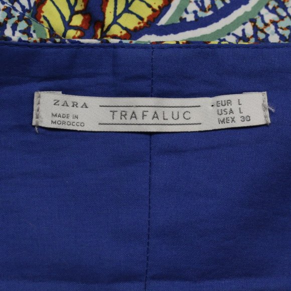 Zara Bustier Leaves Crop Top L - Picture 9 of 10